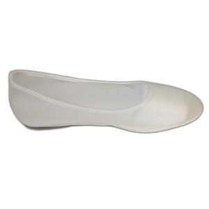 Coutgo Women's Mesh Ballet Flats Slip on Beige Size 10